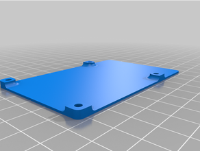 Ahududu pi zırh durum kılıf temel tabak 3d print model - Mito3D