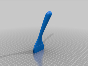 razor scraper handle 2 thickened blade holder 3d print model - Mito3D