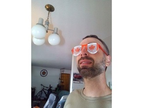 2 color canada shutter shades day glasses sunglasses 3d print model - Mito3D