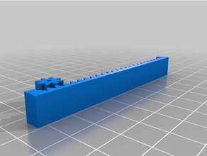 customized openscad rack & pinion generator 3d print model - Mito3D