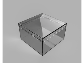 paramétrico caja asegurando pestañas 3d print model - Mito3D