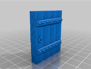 simple dungeon door 3d print model - Mito3D