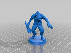 grave ghoul 28mm dnd miniature roleplaying game tabletop gaming 3d print model - Mito3D