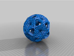 convexicosahedral8v p5 p55 p60 p65 p70 1 2 3 9 10 36 37 38 39 44 convexe géodésique icosaédrique sphère 3d print model - Mito3D