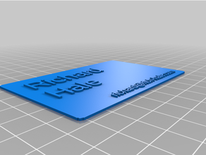özelleştirilmiş iş kart 3d print model - Mito3D