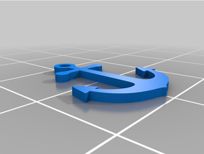 pendiente ancla puerto pequeño 3d print model - Mito3D