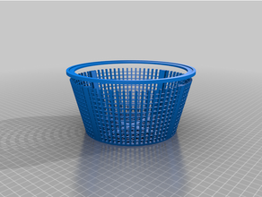 customized poll skimmer basket customisable 3d print model - Mito3D