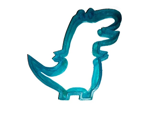 Dinozor kurabiye kesici form mutfak 3D print model - Mito3D