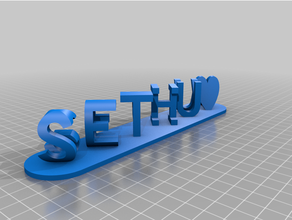 sethu customized 3d print model - Mito3D