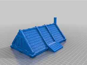 Ulvheim taverne toit remix terrain jeu guerre 3d print model - Mito3D