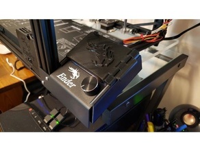 ender 5 profesyonel kontrol panel örtmek kılıf lcd 3d print model - Mito3D