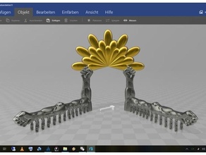 dourado portão 3d print model - Mito3D