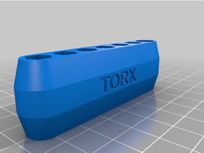 torx hex bit holder customized 3d print model - Mito3D