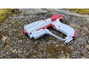 aréola magnum chefe jogos arma fogo mestre filme trabalhos estranhos pistola suporte brinquedo vídeo 3d print model - Mito3D