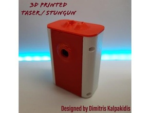 taser stun gun 3design challenges 3dprintable 3dprinting 3d printer parts printing abs arduino case autodesk fusion 360 confusing cosplay weapon diy electronics enclosure fusion360 gadget gadgets high voltage instagram led pla safety wanhao i3 3d print model - Mito3D