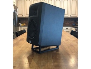 minimalist speaker stand desktop 3d print model - Mito3D
