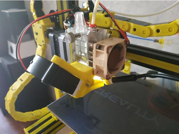 5020 fan duct mount bmg aero blower v6 ender 3 3D print model - Mito3D