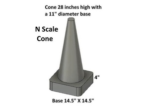 escala tráfego cones 3d print model - Mito3D