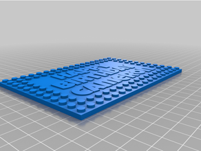Cameron Lego compleanno carta 3d print model - Mito3D