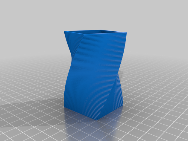 customized square vase cup bracelet generator 3D print model - Mito3D