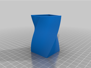 personalizado quadrado vaso copo pulseira gerador 3d print model - Mito3D