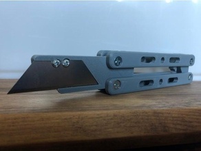 Schmetterling Messer Gürtel Clip Tasche Nützlichkeit 3d print model - Mito3D