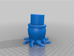 nervously fancy octopus cute 3d print model - Mito3D