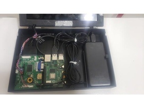 framboesa pi computador portátil caso bainha ssd 3d print model - Mito3D