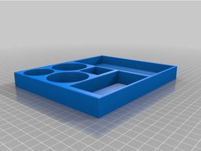 banyo organizatör jilet kutusu Aksesuarlar Ustura Kulp destek ayakta durmak 3d print model - Mito3D