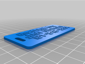 oscillante attrezzo etichetta personalizzato 3d print model - Mito3D