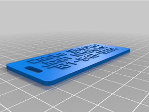 cavo cucitrice etichetta personalizzato 3d print model - Mito3D