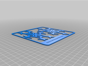 personalizado copo nieve equipo tarjeta personalizador versión 3d print model - Mito3D