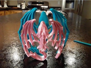 dragon hair clip customized 3d print model - Mito3D