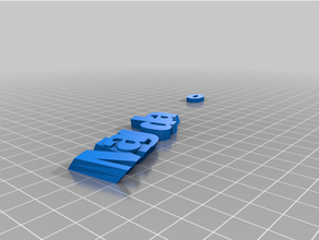 angepasst iamburny's Text Schlüsselring Schlüsselanhänger 3d print model - Mito3D