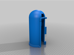 nerf perses super soaker-style hopper removed text 3d print model - Mito3D