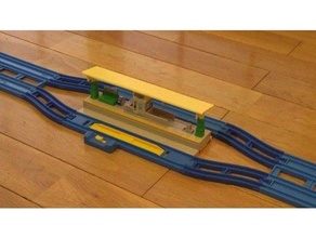 widen rail layout island type plathome double track plarail 3d print model - Mito3D