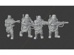 space inquisitor stormtrooper special weapons 28mm scifi warhammer 40k 3d print model - Mito3D