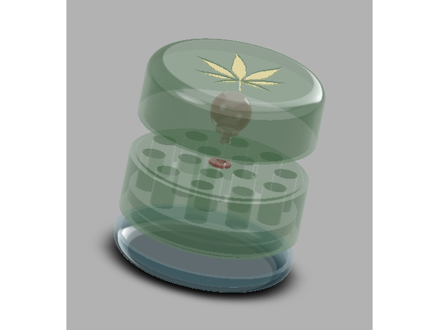 decorative joint holder lift tray container marijuana pill pot stash weed 3D print model - Mito3D
