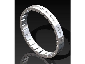 draconic cryptex letter ring puzzle dd dnd 3d print model - Mito3D