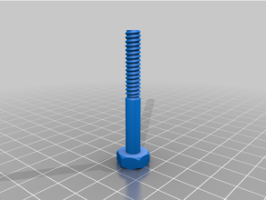 customized nut job bolt washer threaded rod factory 3d print model - Mito3D