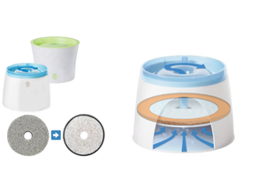 mascota agua fuente filtrar manga beber alimentador mascotas petsafe regando 3d print model - Mito3D