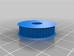 customized parametric pulley - improved 3d print model - Mito3D