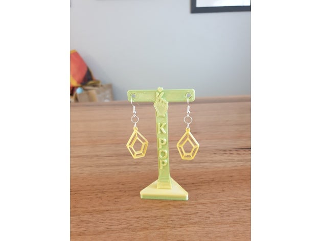 pentagon earrings christmas earring earrings geometric gift k-pop korea kpop pentagon pretty stocking 3D print model - Mito3D