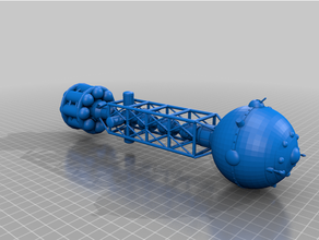 rebaniano plasma cruzador scifi 3d print model - Mito3D