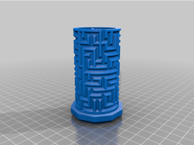 cylindrique Labyrinthe puzzle boîte échapper chambre soutenir 3D print model - Mito3D