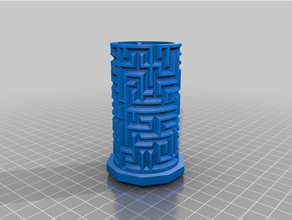 cilindrico labirinto puzzle scatola fuga camera puntello 3d print model - Mito3D