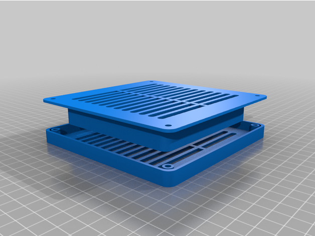customized enclosure intake vent carbon filter 3D print model - Mito3D
