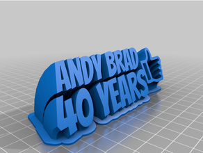 Andy puntilla 40 personalizado 3d print model - Mito3D