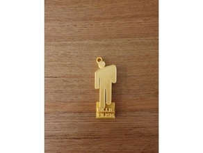 billie eilish keychain art christmas gift keyring logo music pop stocking 3d print model - Mito3D