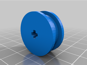 lego-compatible pulley wheels lego compatible wheel 3d print model - Mito3D